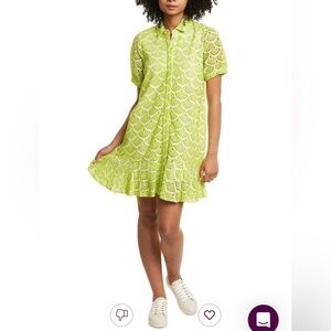 Tanya Taylor aliciana eyelet shirt dress